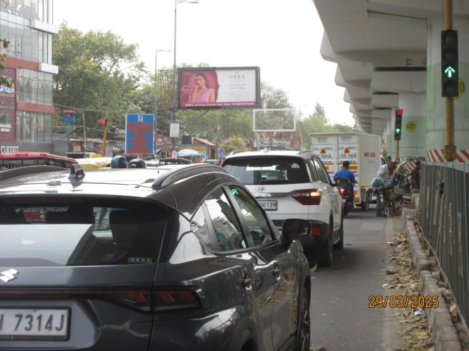 Unipole Advertising in Rajouri Garden Metro Station